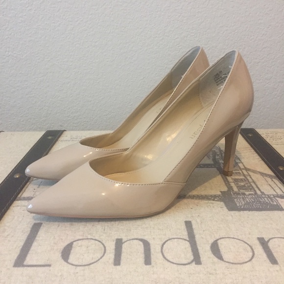 Patent toe beige heels - Picture 3 of 5